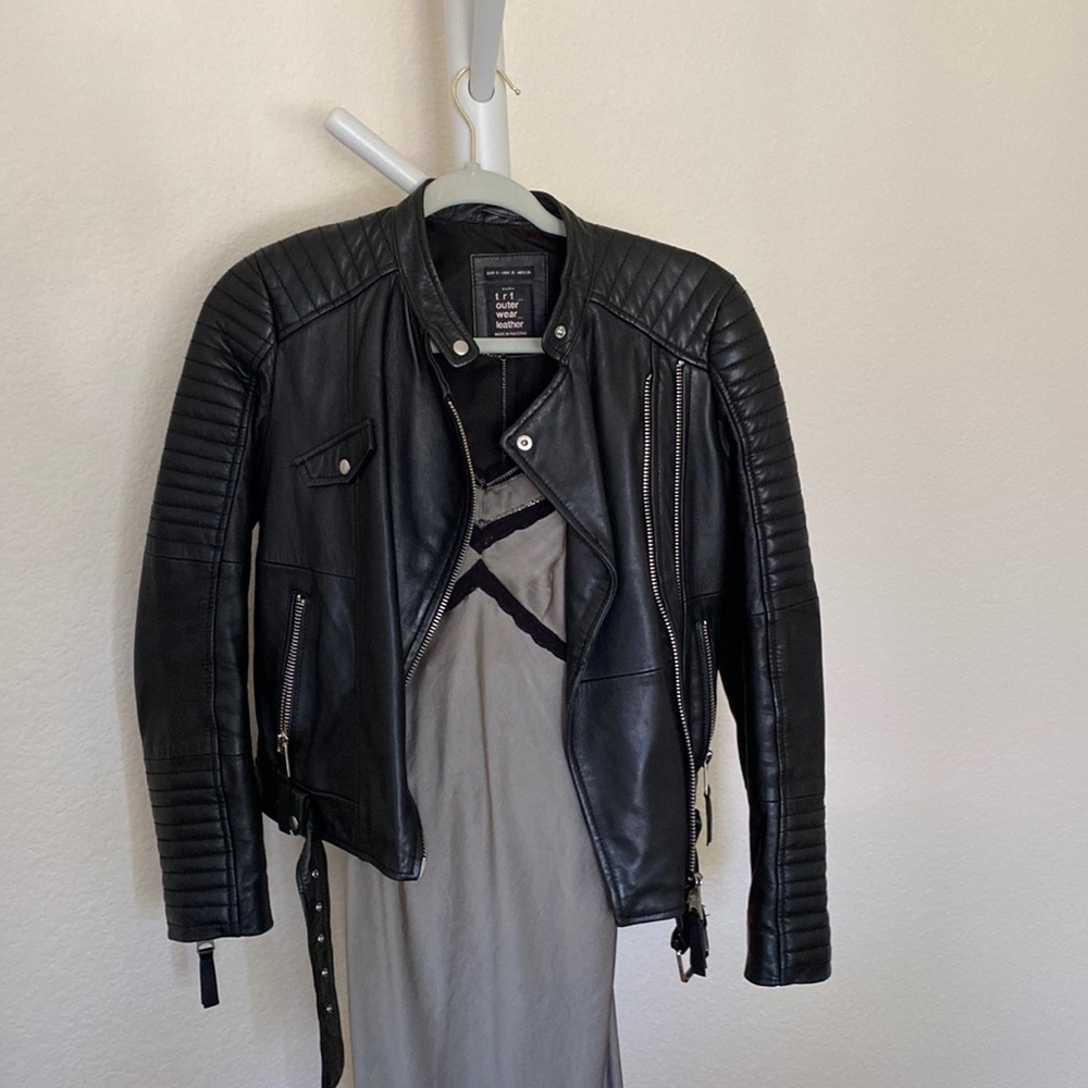 Lamb skin leather jacket in excellent condition